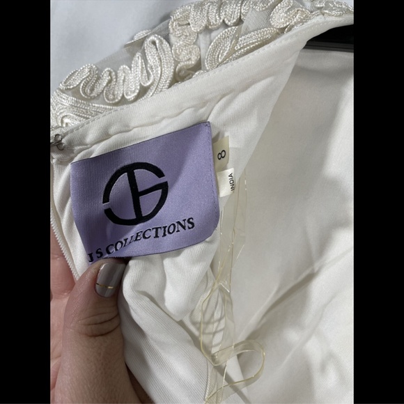 NEW JS Collections Soutache Embroidered Dress 8 - Picture 10 of 12